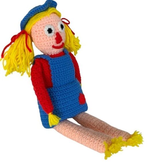 Handmade Crocheted Doll. 18" Soft and Cuddly. - Picture 1 of 2